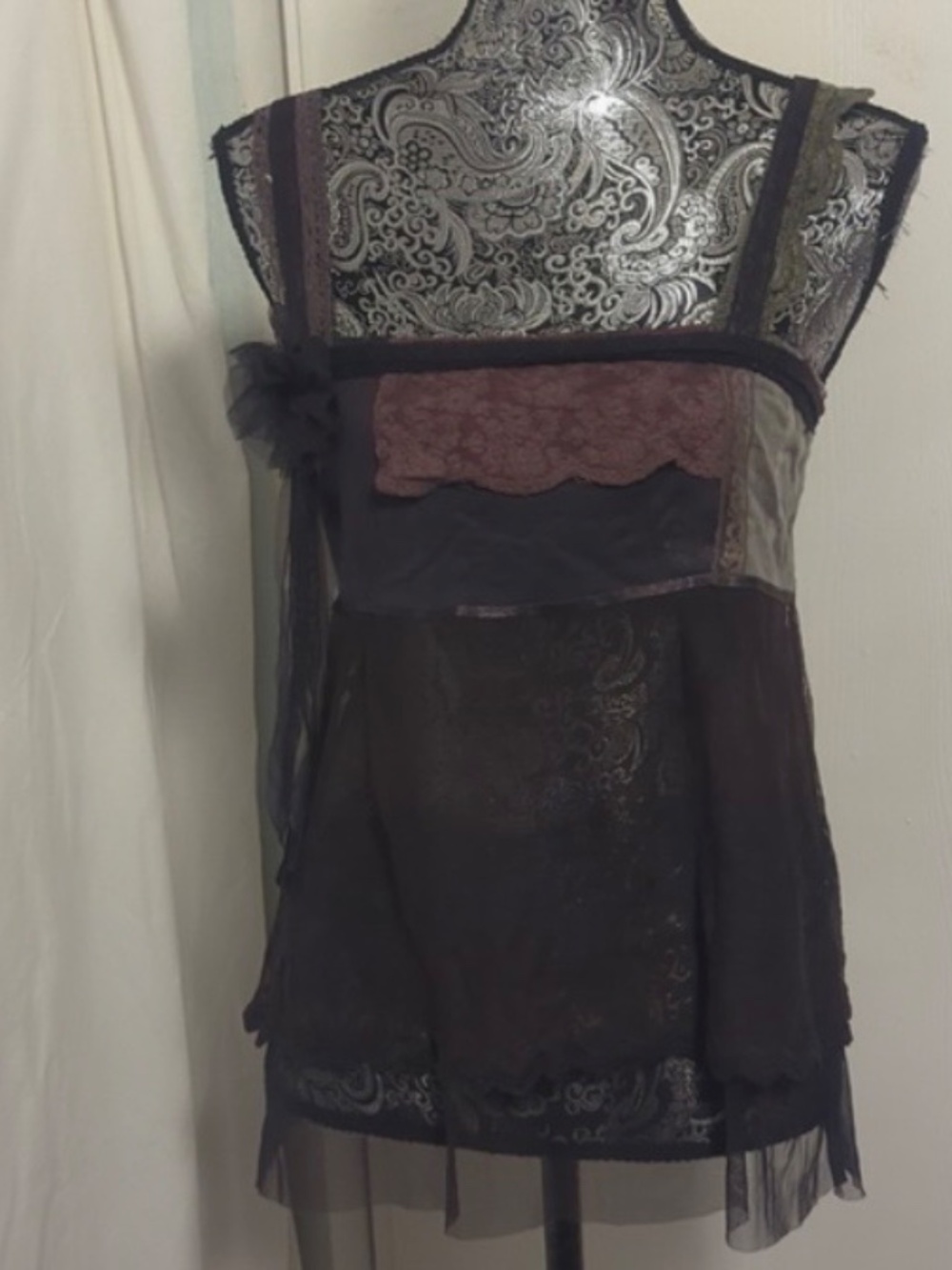 Kimchi Blue Black Lace Mesh Camisole